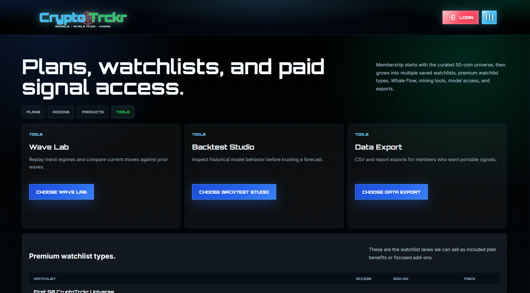 CryptoTrckr.com screen 4