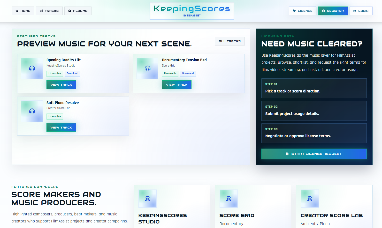 KeepingScores screen 3